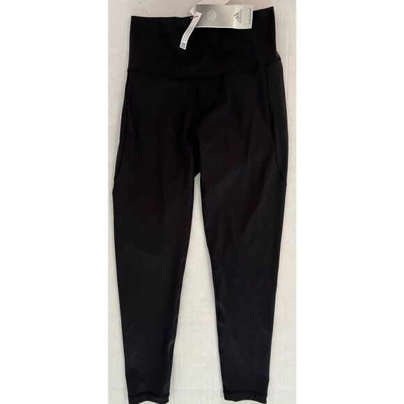 ADIDAS Women's YOGA Studio 7/8 High-Rise Tight Leggings NWT Black SIZE: MEDIUM - Picture 1 of 16